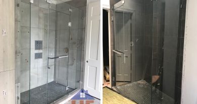 Shower Door with Square handle